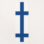 Patriottische Yoga Mats met vlag van Finland Yogamat (Achterkant)