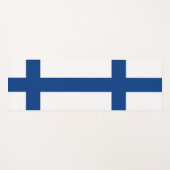 Patriottische Yoga Mats met vlag van Finland Yogamat (Voorkant (horizontaal))