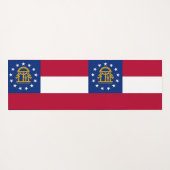 Patriottische Yoga Mats met vlag van Georgia, Vere Yogamat (Achterkant (horizontaal))