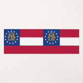 Patriottische Yoga Mats met vlag van Georgia, Vere Yogamat (Voorkant (horizontaal))