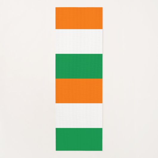 Patriottische Yoga Mats met vlag van Ierland Yogamat (Voorkant)