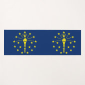 Patriottische Yoga Mats met vlag van Indiana, Vere Yogamat (Voorkant (horizontaal))