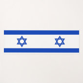 Patriottische Yoga Mats met vlag van Israël Yogamat (Voorkant (horizontaal))