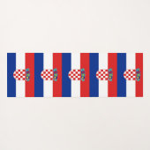 Patriottische Yoga Mats met vlag van Kroatië Yogamat (Achterkant (horizontaal))