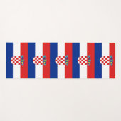 Patriottische Yoga Mats met vlag van Kroatië Yogamat (Voorkant (horizontaal))