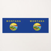 Patriottische Yoga Mats met vlag van Montana Yogamat (Achterkant (horizontaal))