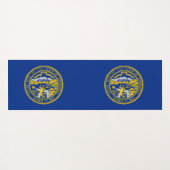 Patriottische Yoga Mats met vlag van Nebraska Yogamat (Achterkant (horizontaal))