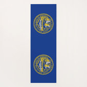 Patriottische Yoga Mats met vlag van Nebraska Yogamat (Achterkant)