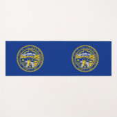 Patriottische Yoga Mats met vlag van Nebraska Yogamat (Voorkant (horizontaal))