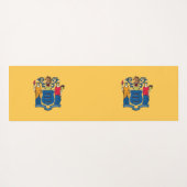 Patriottische Yoga Mats met vlag van New Jersey Yogamat (Achterkant (horizontaal))