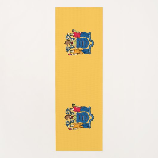 Patriottische Yoga Mats met vlag van New Jersey Yogamat (Voorkant)
