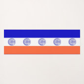 Patriottische Yoga Mats met vlag van New York City Yogamat (Achterkant (horizontaal))