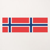 Patriottische Yoga Mats met vlag van Noorwegen Yogamat (Achterkant (horizontaal))