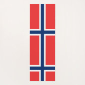 Patriottische Yoga Mats met vlag van Noorwegen Yogamat (Achterkant)