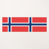 Patriottische Yoga Mats met vlag van Noorwegen Yogamat (Voorkant (horizontaal))