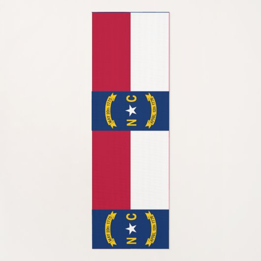 Patriottische Yoga Mats met vlag van North Carolin Yogamat (Voorkant)