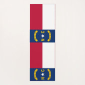 Patriottische Yoga Mats met vlag van North Carolin Yogamat (Achterkant)