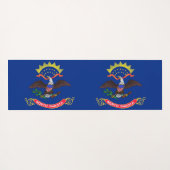 Patriottische Yoga Mats met vlag van North Dakota Yogamat (Achterkant (horizontaal))