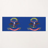 Patriottische Yoga Mats met vlag van North Dakota Yogamat (Voorkant (horizontaal))