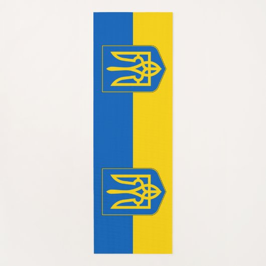 Patriottische Yoga Mats met vlag van Oekraïne Yogamat (Voorkant)