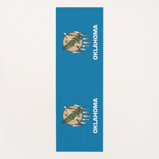 Patriottische Yoga Mats met vlag van Oklahoma Yogamat (Voorkant)