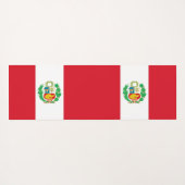 Patriottische Yoga Mats met vlag van Peru Yogamat (Achterkant (horizontaal))