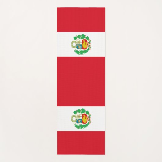 Patriottische Yoga Mats met vlag van Peru Yogamat (Voorkant)