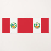 Patriottische Yoga Mats met vlag van Peru Yogamat (Voorkant (horizontaal))