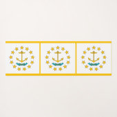 Patriottische Yoga Mats met vlag van Rhode Island Yogamat (Achterkant (horizontaal))