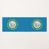 Patriottische Yoga Mats met vlag van South Dakota Yogamat (Achterkant (horizontaal))