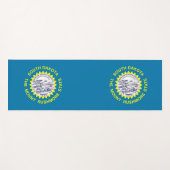 Patriottische Yoga Mats met vlag van South Dakota Yogamat (Voorkant (horizontaal))