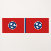 Patriottische Yoga Mats met vlag van Tennessee Yogamat (Achterkant (horizontaal))