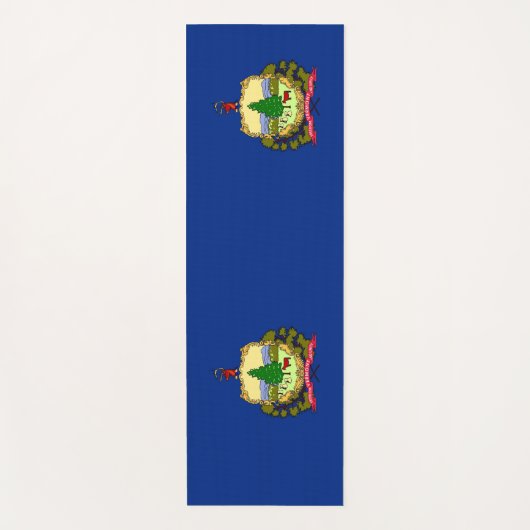 Patriottische Yoga Mats met vlag van Vermont Yogamat (Voorkant)