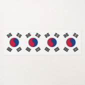 Patriottische Yoga Mats met vlag van Zuid-Korea Yogamat (Achterkant (horizontaal))
