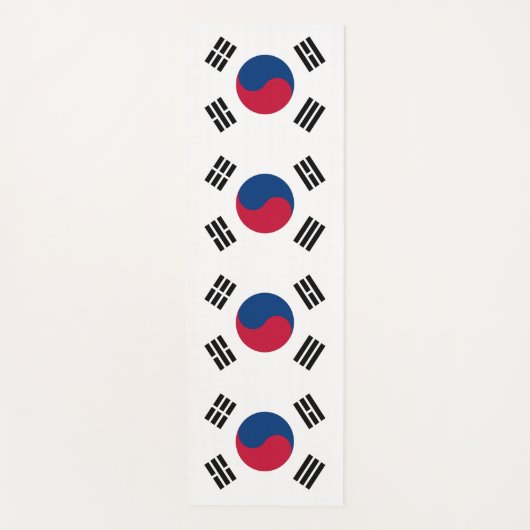 Patriottische Yoga Mats met vlag van Zuid-Korea Yogamat (Voorkant)