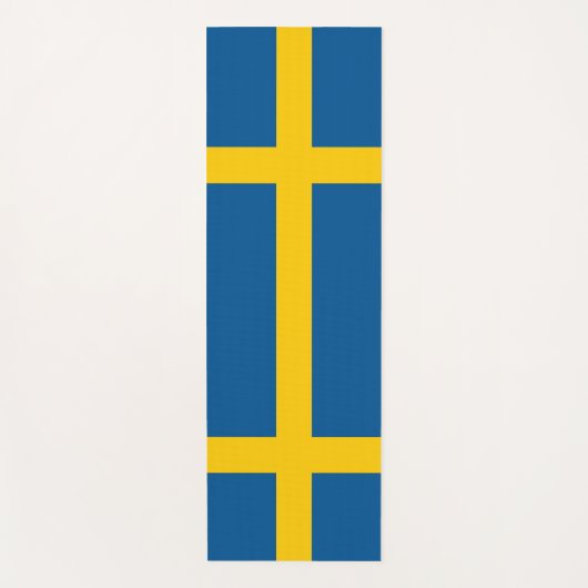 Patriottische Yoga Mats met vlag van Zweden Yogamat (Voorkant)