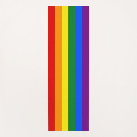 Patriottische Yoga Matten met Pride vlag van LGBT (Voorkant)