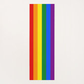 Patriottische Yoga Matten met Pride vlag van LGBT (Achterkant)