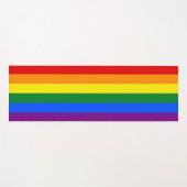 Patriottische Yoga Matten met Pride vlag van LGBT (Voorkant (horizontaal))