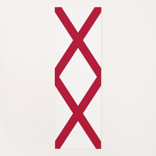 Patriottische Yoga Matten met vlag van Alabama, Ve (Voorkant)