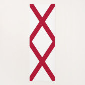 Patriottische Yoga Matten met vlag van Alabama, Ve (Achterkant)