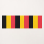 Patriottische Yoga Matten met vlag van België (Achterkant (horizontaal))