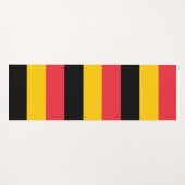 Patriottische Yoga Matten met vlag van België (Voorkant (horizontaal))
