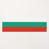 Patriottische Yoga Matten met vlag van Bulgarije (Voorkant (horizontaal))
