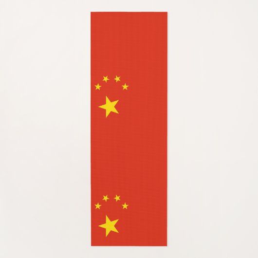 Patriottische Yoga Matten met vlag van China (Voorkant)