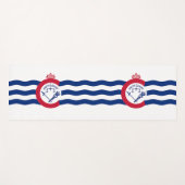 Patriottische Yoga Matten met vlag van Cincinnati, (Voorkant (horizontaal))