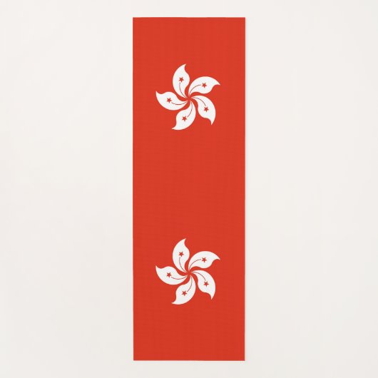 Patriottische Yoga Matten met vlag van Hong Kong (Voorkant)