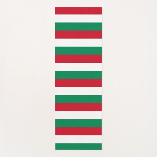 Patriottische Yoga Matten met vlag van Hongarije (Voorkant)