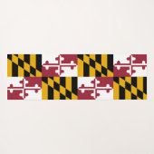 Patriottische Yoga Matten met vlag van Maryland, V (Achterkant (horizontaal))