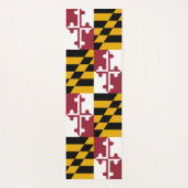 Patriottische Yoga Matten met vlag van Maryland, V (Achterkant)